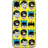 DC Comics Batman Vintage Character Pattern - Joker and Robin iPhone 16e Skin
